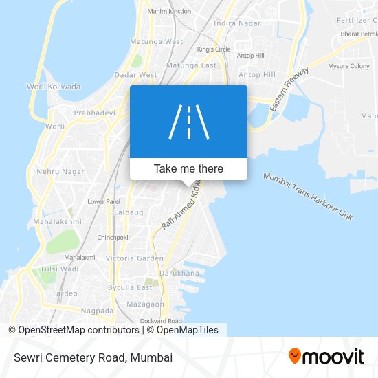 Sewri Cemetery Road map