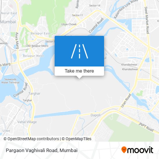 Pargaon Vaghivali Road map