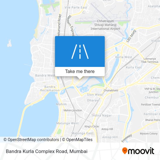 Bandra Kurla Complex Road map