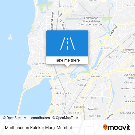 Madhusudan Kalekar Marg map