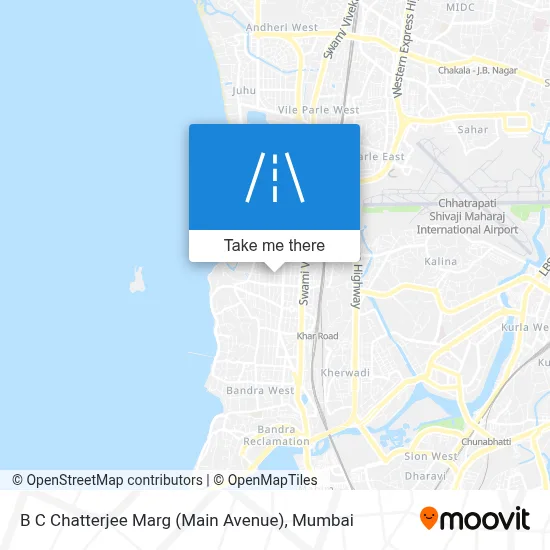 B C Chatterjee Marg (Main Avenue) map