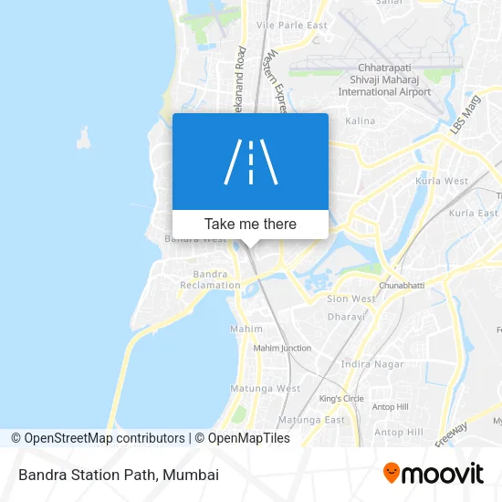 Bandra Station Path map