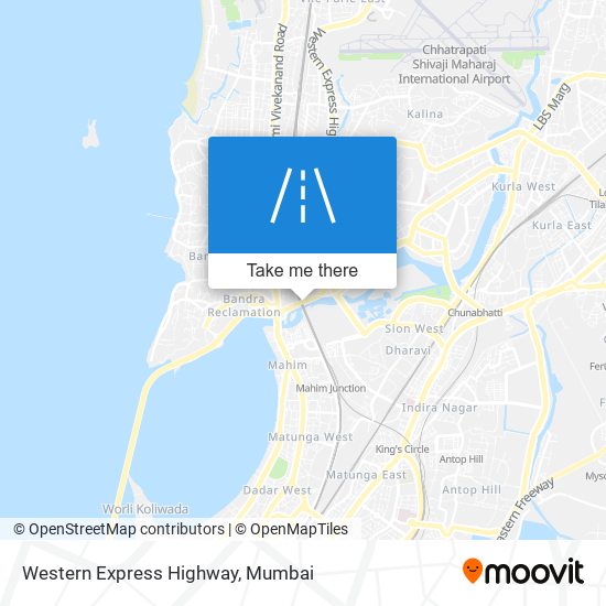 Western Express Highway map