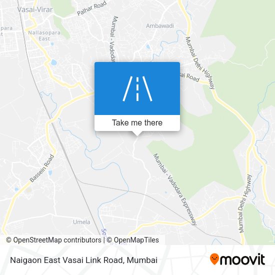 Naigaon East Vasai Link Road map