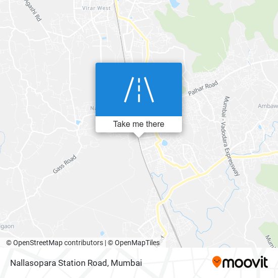 Nallasopara Station Road map