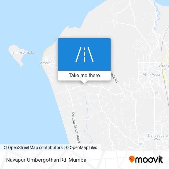 Navapur-Umbergothan Rd map