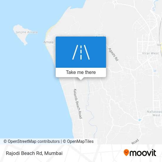 Rajodi Beach Rd map