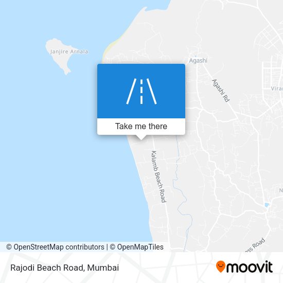 Rajodi Beach Road map