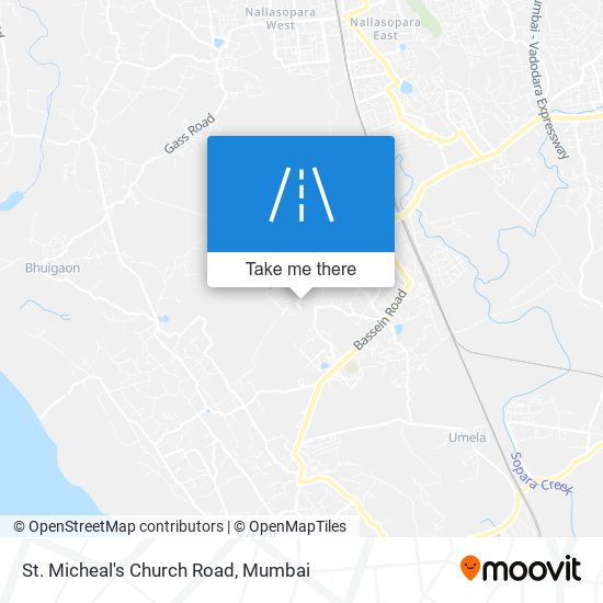 St. Micheal's Church Road map