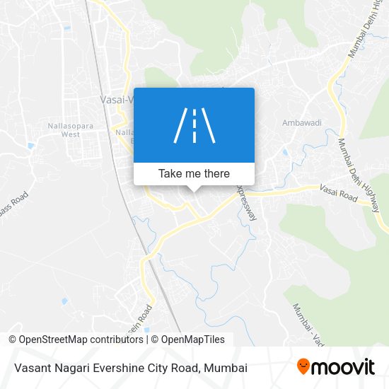 Vasant Nagari Evershine City Road map