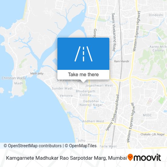 Kamgarnete Madhukar Rao Sarpotdar Marg map