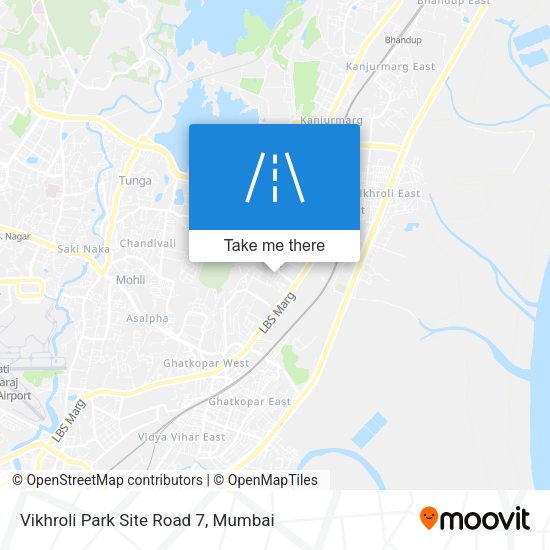 Vikhroli Park Site Road 7 map