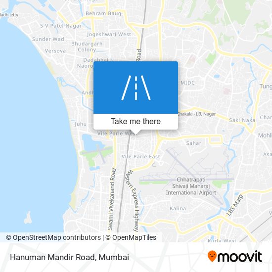 Hanuman Mandir Road map