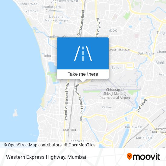 Western Express Highway map