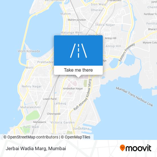 Jerbai Wadia Marg map