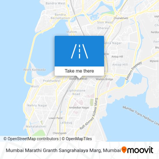 Mumbai Marathi Granth Sangrahalaya Marg map