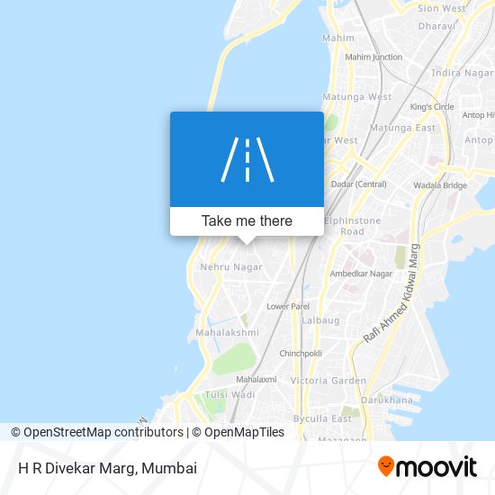 H R Divekar Marg map