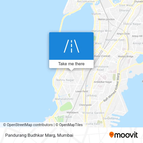 Pandurang Budhkar Marg map