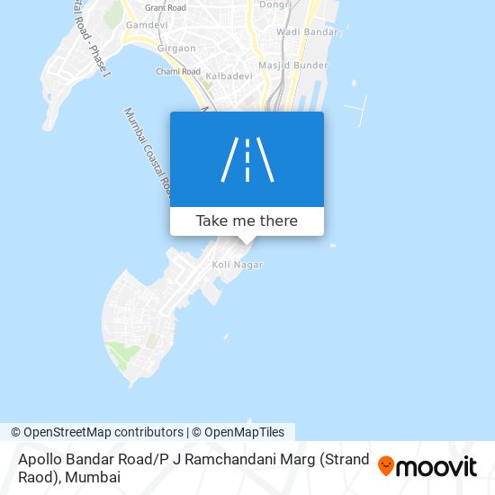 Apollo Bandar Road / P J Ramchandani Marg (Strand Raod) map