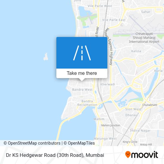 Dr KS Hedgewar Road (30th Road) map