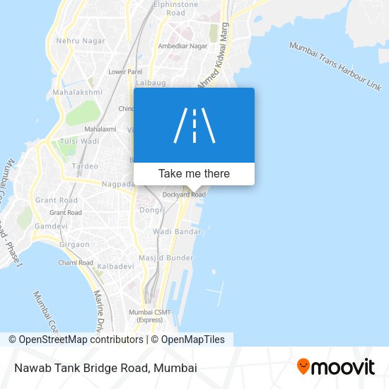 Nawab Tank Bridge Road map