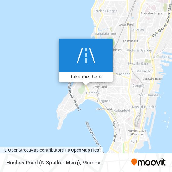 Hughes Road (N Spatkar Marg) map