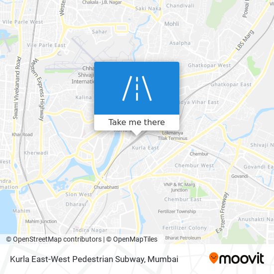 Kurla East-West Pedestrian Subway map