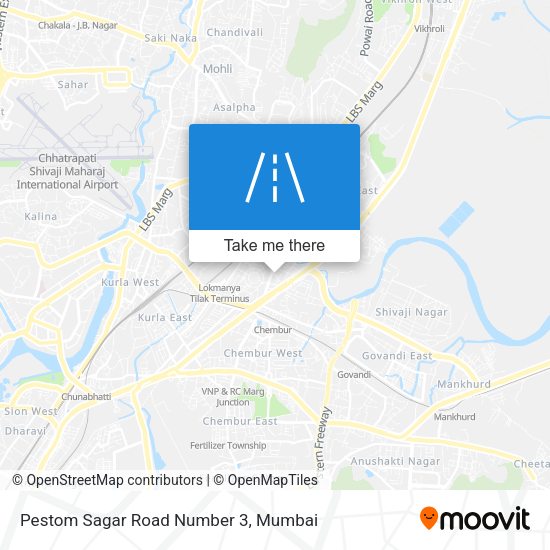 Pestom Sagar Road Number 3 map