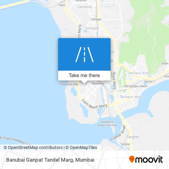 Banubai Ganpat Tandel Marg map