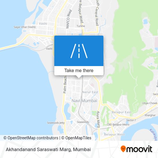 Akhandanand Saraswati Marg map