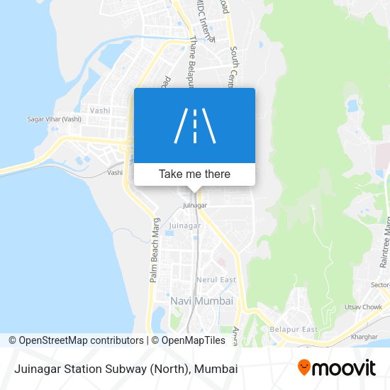 Juinagar Station Subway (North) map