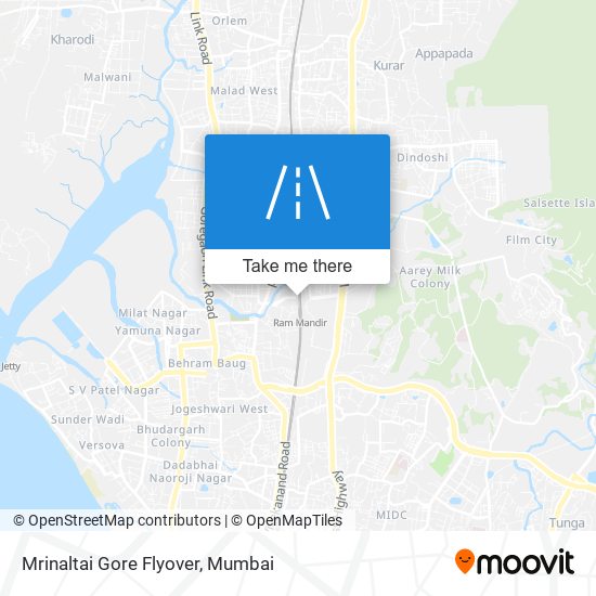 Mrinaltai Gore Flyover map