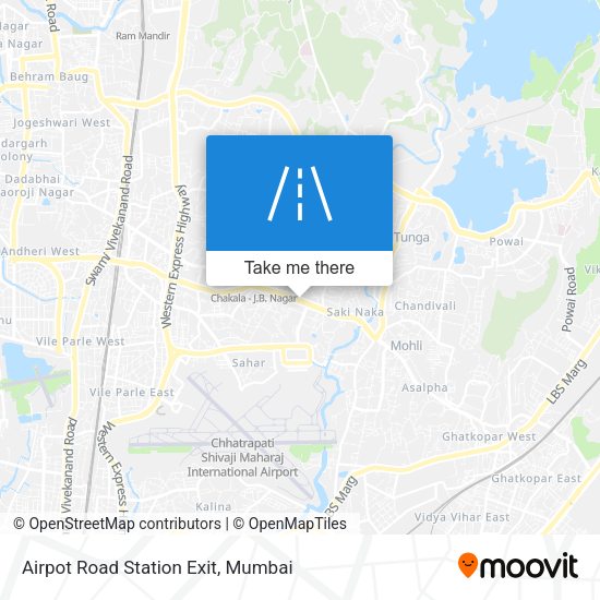 Airpot Road Station Exit map