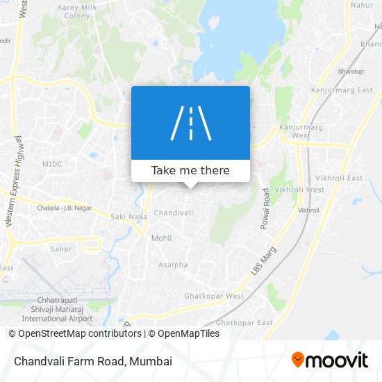 Chandvali Farm Road map