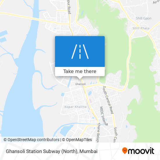 Ghansoli Station Subway (North) map