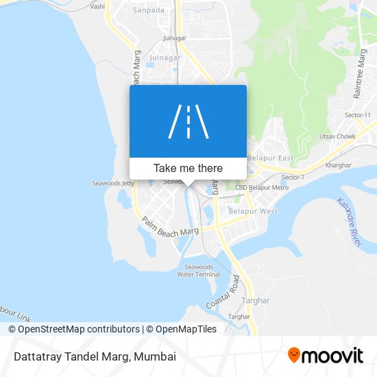 Dattatray Tandel Marg map