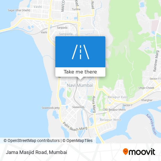 Jama Masjid Road map