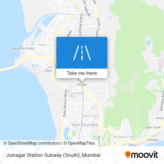 Juinagar Station Subway (South) map
