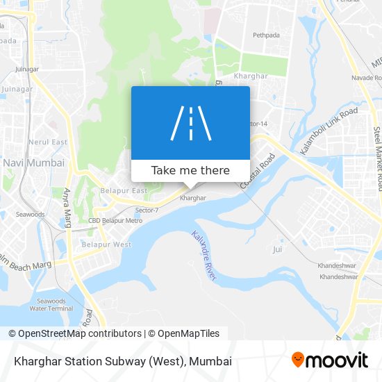 Kharghar Station Subway (West) map