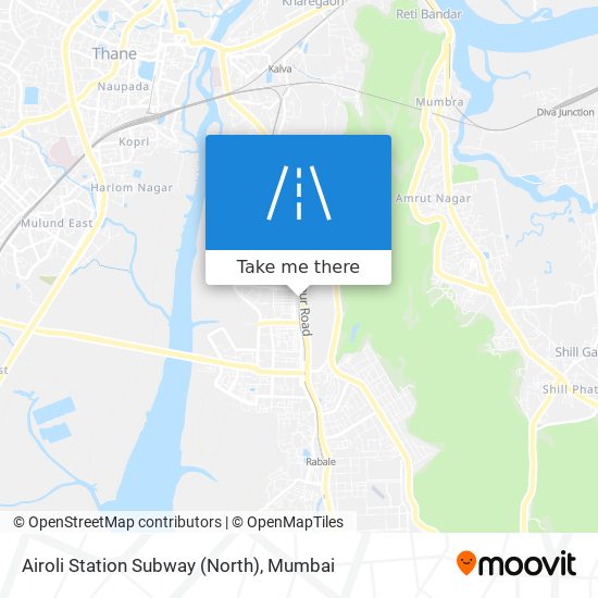 Airoli Station Subway (North) map