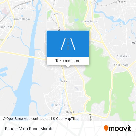 Rabale Midc Road map