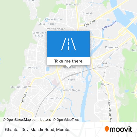 Ghantali Devi Mandir Road map