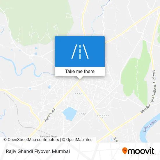 Rajiv Ghandi Flyover map