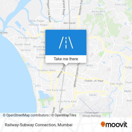 Railway-Subway Connection map