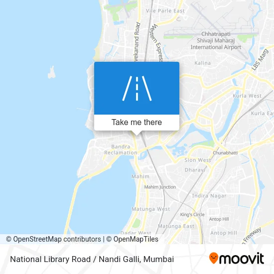 National Library Road / Nandi Galli map