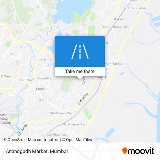 Anandgadh Market map