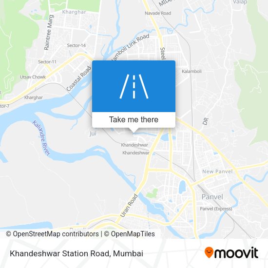 Khandeshwar Station Road map
