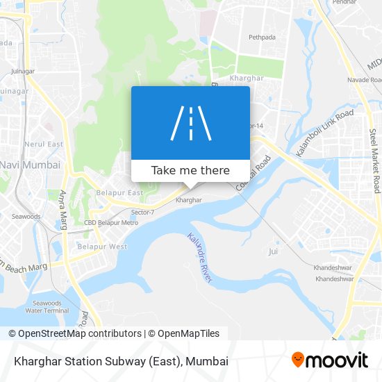 Kharghar Station Subway (East) map