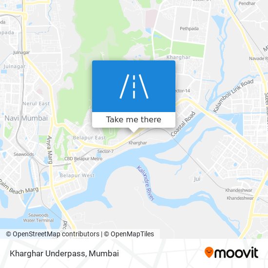 Kharghar Underpass map