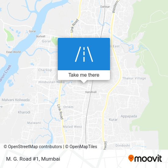 M. G. Road #1 map